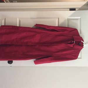 Red trench coat